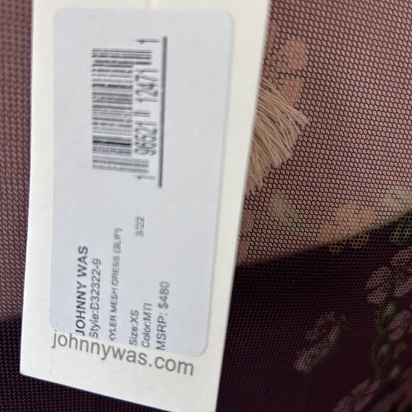 NWT Johnny Was Kyler Mesh Dress - Picture 5 of 6